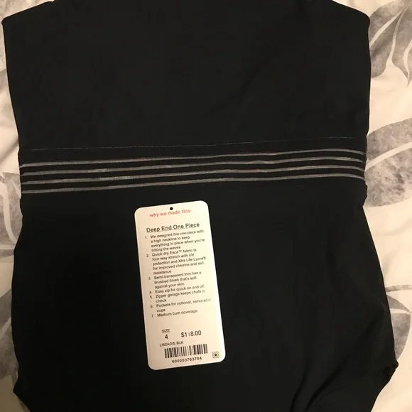 Lululemon one piece, 4, zipper back, like new. - Picture 5 of 5